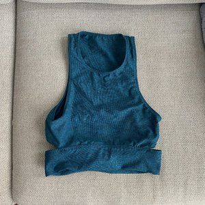 Outdoor Voices Teal Crop Top